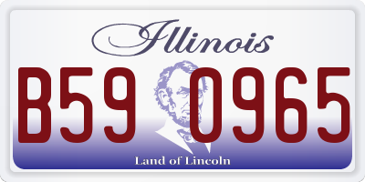 IL license plate B590965