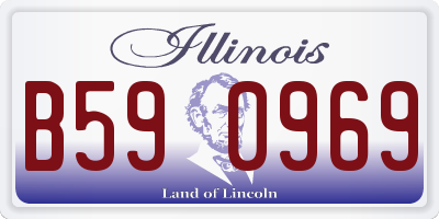 IL license plate B590969
