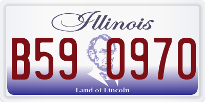 IL license plate B590970