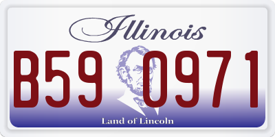 IL license plate B590971