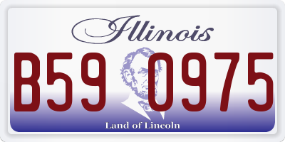 IL license plate B590975