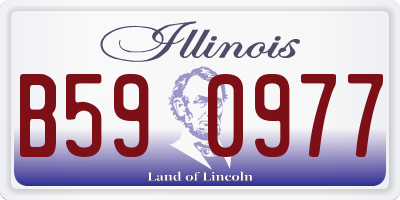 IL license plate B590977