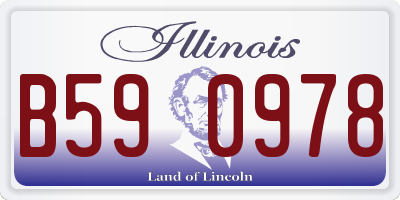 IL license plate B590978