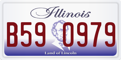 IL license plate B590979