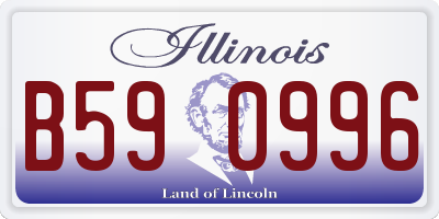 IL license plate B590996