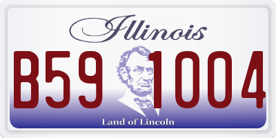 IL license plate B591004
