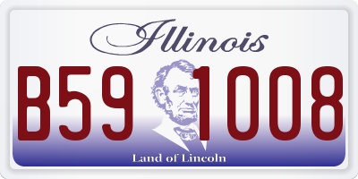 IL license plate B591008