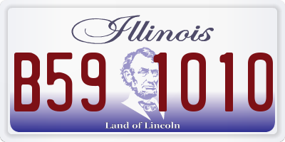 IL license plate B591010