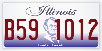 IL license plate B591012