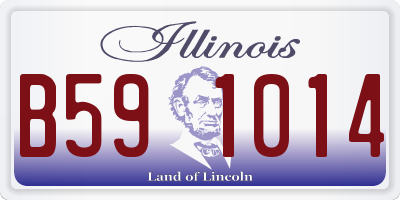 IL license plate B591014