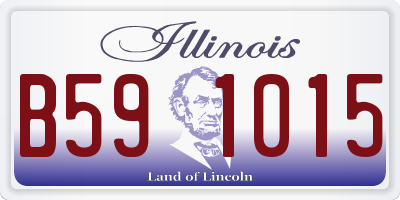 IL license plate B591015