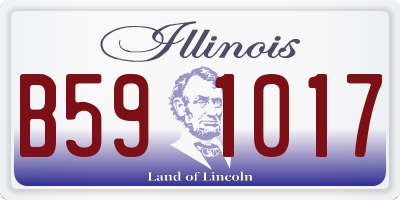 IL license plate B591017