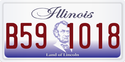 IL license plate B591018