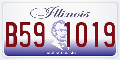 IL license plate B591019