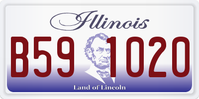 IL license plate B591020