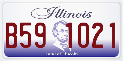 IL license plate B591021