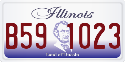 IL license plate B591023