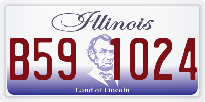 IL license plate B591024