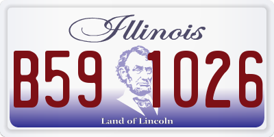 IL license plate B591026