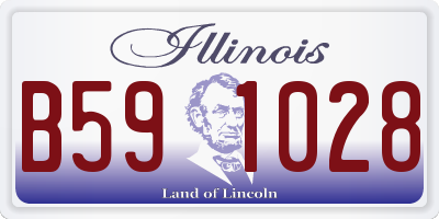 IL license plate B591028