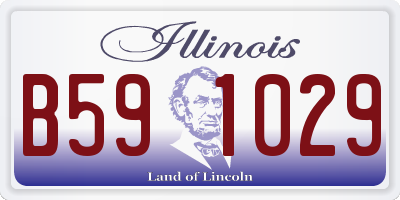 IL license plate B591029