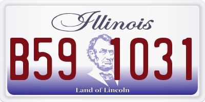 IL license plate B591031