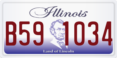 IL license plate B591034
