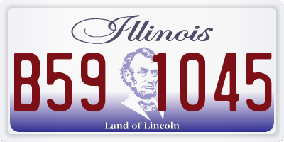 IL license plate B591045