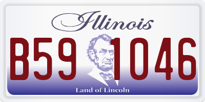 IL license plate B591046
