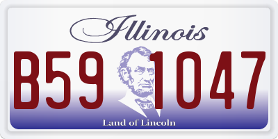 IL license plate B591047