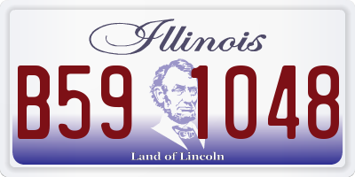 IL license plate B591048
