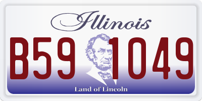 IL license plate B591049