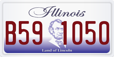 IL license plate B591050