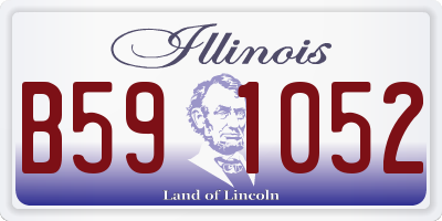 IL license plate B591052