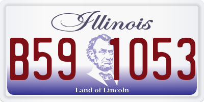 IL license plate B591053