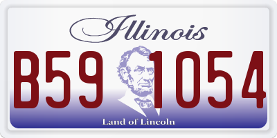 IL license plate B591054