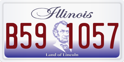 IL license plate B591057