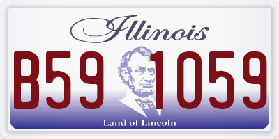 IL license plate B591059