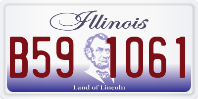 IL license plate B591061