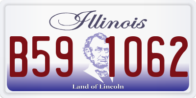 IL license plate B591062