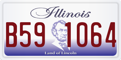IL license plate B591064