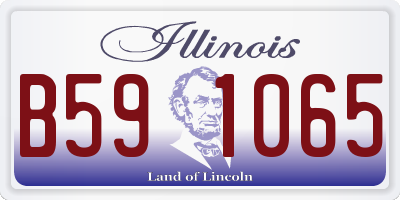 IL license plate B591065