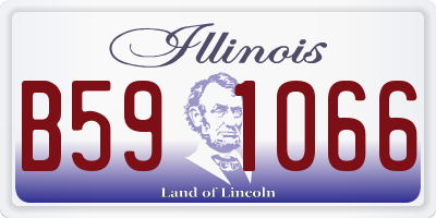 IL license plate B591066