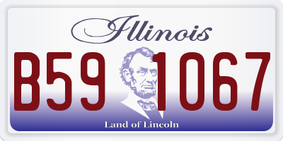IL license plate B591067