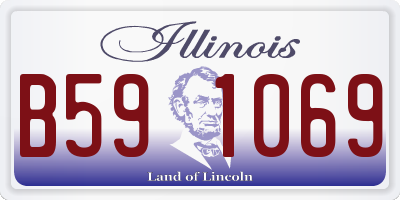 IL license plate B591069