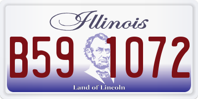 IL license plate B591072