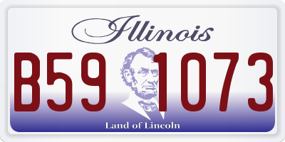IL license plate B591073