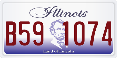 IL license plate B591074