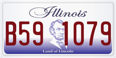 IL license plate B591079
