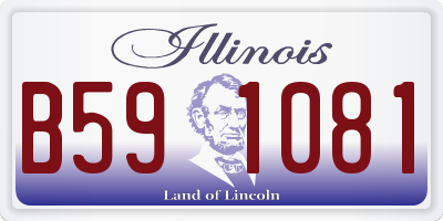 IL license plate B591081